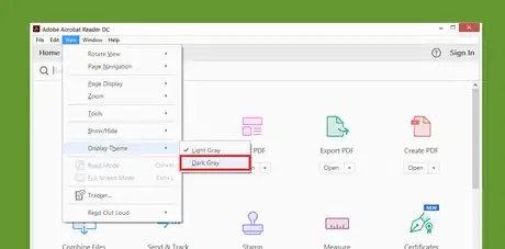 Image titled Activate the Dark Theme on Adobe Acrobat Reader DC.png