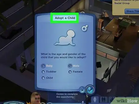 Image titled Adopt a Kid in the Sims 3 Step 3