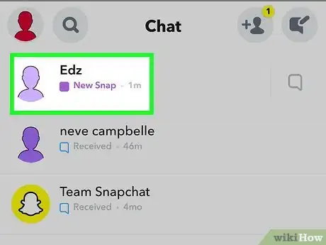 Image titled Delete a Snap on Snapchat Step 3