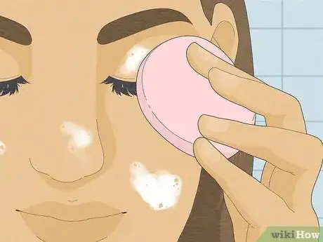 Image titled Wash Your Face with Eyelash Extensions Step 6