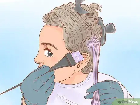 Image titled Bleach Dark Hair Without It Turning Orange Step 13