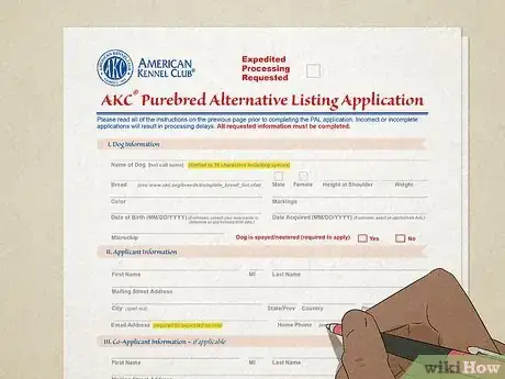 Image titled Register a Dog Without Papers Step 4