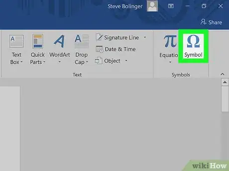 Image titled Insert a Rupee Symbol in Word Step 3