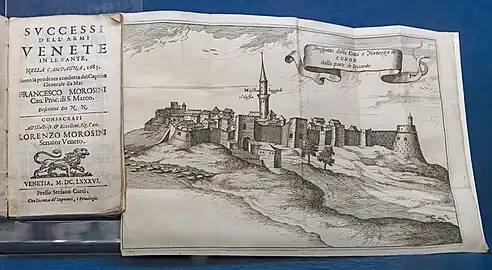 Prospect of the City and Fortress of Coron (Koroni) -  Museo Correr