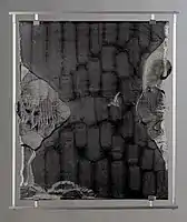 View I.', molten, cut and engraved glass, 57 x 47 cm, 2007