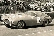 Ferrari 375MM of Ascari/Villoresi during the race.