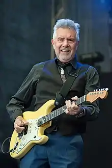 Rogers performing with Manfred Mann's Earth Band in 2016.