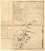 Admiralty Chart showing Zhoushan and the mouths of the Yangtze River, surveyed by Moore in HMS Rambler and Penguin in 1887–1892
