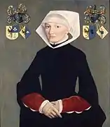 portrait of  Frouk van Haerda by Adriaen van Cronenburg