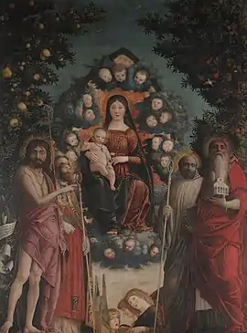Trivulzio Madonna  Andrea Mantegna, 287 × 214 cm, 1497.
