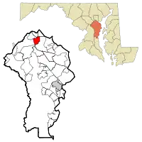 Location of Ferndale, Maryland