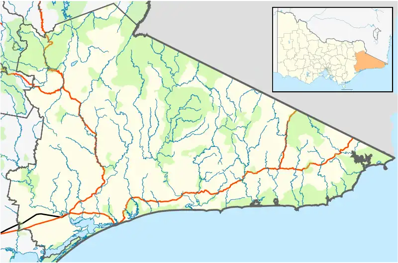Tambo Crossing is located in Shire of East Gippsland