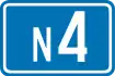 National Route 4 shield}}
