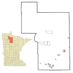 Location of Blackduck, Minnesota