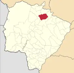 Location in Mato Grosso do Sul state