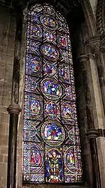 Thomas Becket window at Canterbury Cathedral (13th c.)
