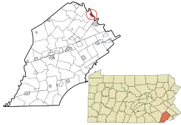 Location in Chester County and the U.S. state of Pennsylvania