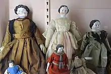 China dolls, 1850-1870 - Fairbanks Museum and Planetarium