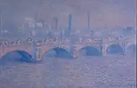 Claude Monet, Pont de Waterloo, effet de soleil, 1903