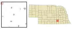 Location of Trumbull, Nebraska