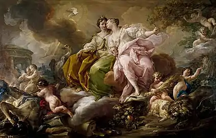 Allegories of Justice and Peace, 1754, Museo del Prado, Madrid