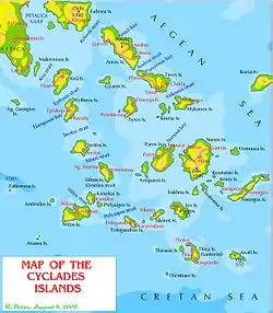 Image 43Cyclades islands (from List of islands of Greece)