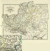 Chrobaci around Kraków, by Karl Spruner von Merz (1855)