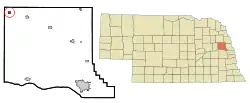 Location of Dodge, Nebraska