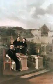 1794–95: Abbott Marian Reutter [de] with the Lyceum teachers of Steinamanger
