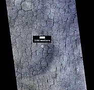 Color view of polygonal ground, as seen by HiRISE under HiWish program