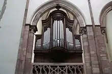 Choir organ built to the plans of Albert Schweitzer, 1905