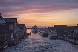 Historic Fishtown along the Leland River