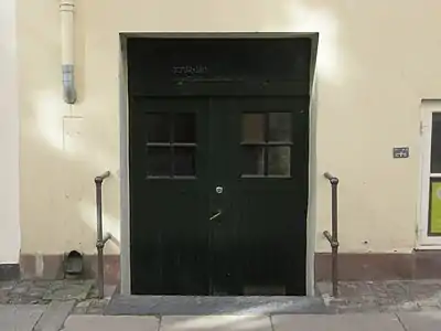 Basement entrance in Admiralgade