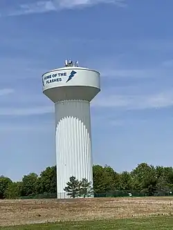 Franklin Township's water tower in 2022.