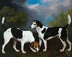 A Couple of Foxhounds (1792), oil on canvas, 127 x 101.6 cm., Tate Britain