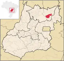 Location in Goiás state