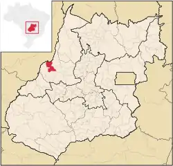 Location in Goiás state