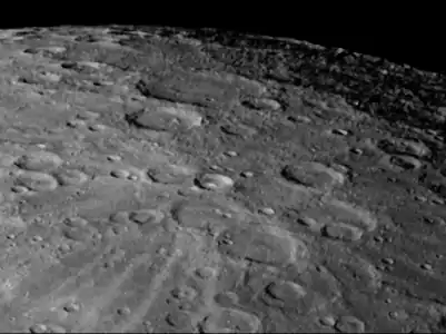 Mariner 10 image with Van Gogh above center