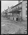 Children on porch after 1946 flood
