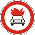 C-017No vehicles carrying explosives and flammable goods