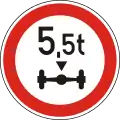 C-024Axle weight limit