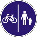 D-031Adjacent bicycle and pedestrian paths