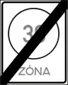 E-029End of maximum speed limit zone