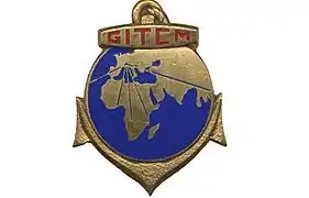 Insignia of the instruction groupment of troupes coloniales in metropole (G.I.T.C.Métro).