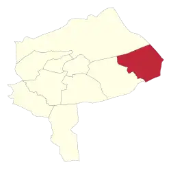 Location of Behabad County in Yazd province