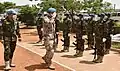 Lt Gen Dennis Gyllenspore, FC MINUSMA visiting BANSIG at GAO, Mali
