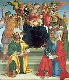 Madonna and Child with Saints and Angels
