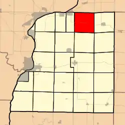 Location in Hancock County