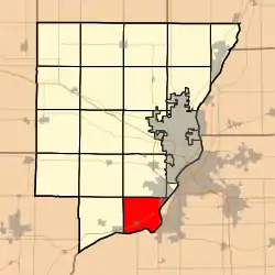 Location in Peoria County