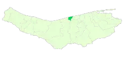 Location of Fereydunkenar County in Mazandaran province